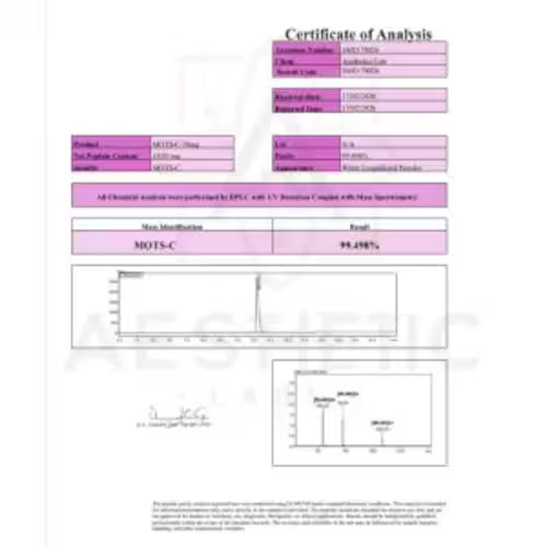 MOTS-C Aesthetic Labs 10 Mg Energia Mitocondrial