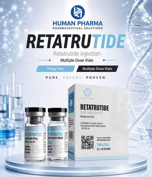 Retatrutide Human Pharma 10mg | Quema Grasa por 3 Caminos a la Vez
