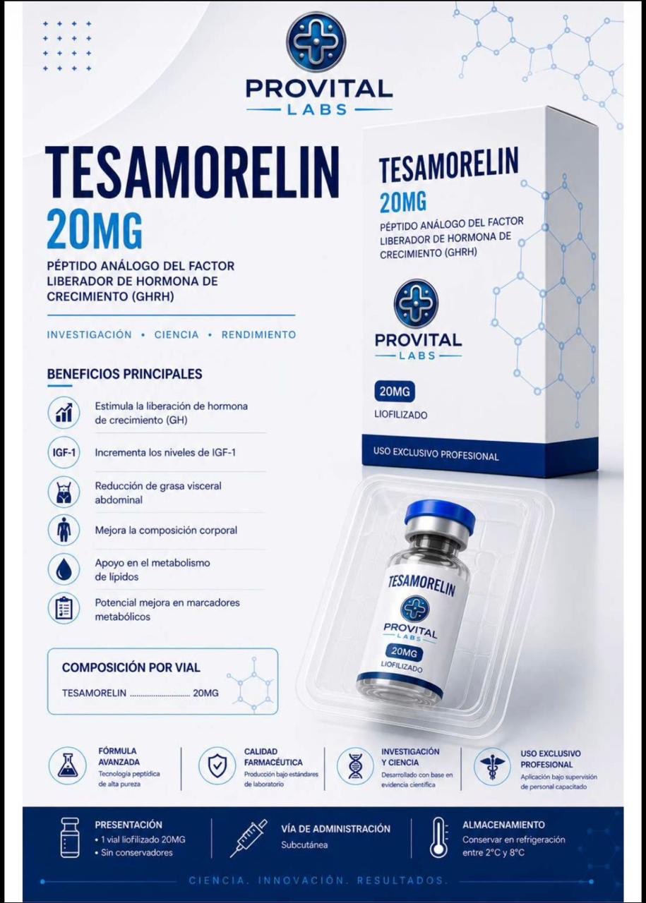 Tesamorelin Provital Labs 2mg | La Panza Que La Dieta No Quita — Esto Sí