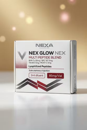 NEX GLOW Nexa 65mg | 4 Péptidos en 1 Vial — Piel, Cuerpo y Juventud
