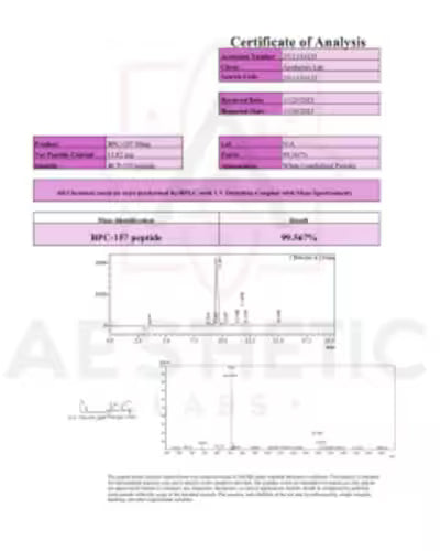 BPC 157 Aesthetic Labs 10 Mg Recuperacion Muscular