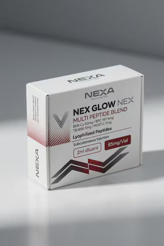 NEX GLOW Nexa 65mg | 4 Péptidos en 1 Vial — Piel, Cuerpo y Juventud