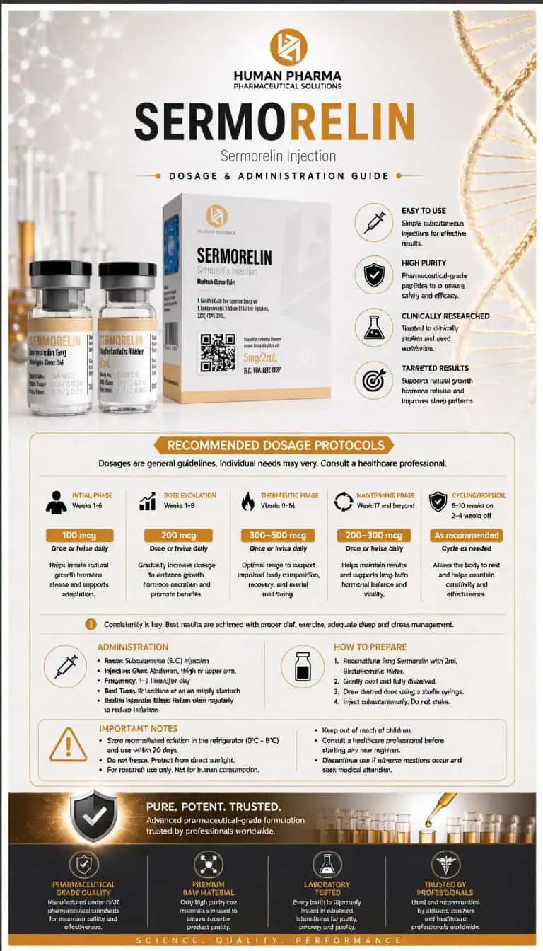 Sermorelin Human Pharma 5mg | Tu Cuerpo de 25 Años Otra Vez