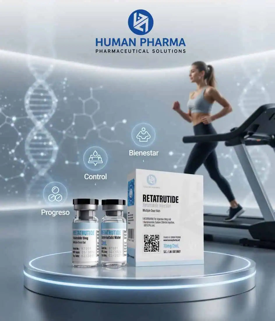 Retatrutide Human Pharma 10mg | Quema Grasa por 3 Caminos a la Vez