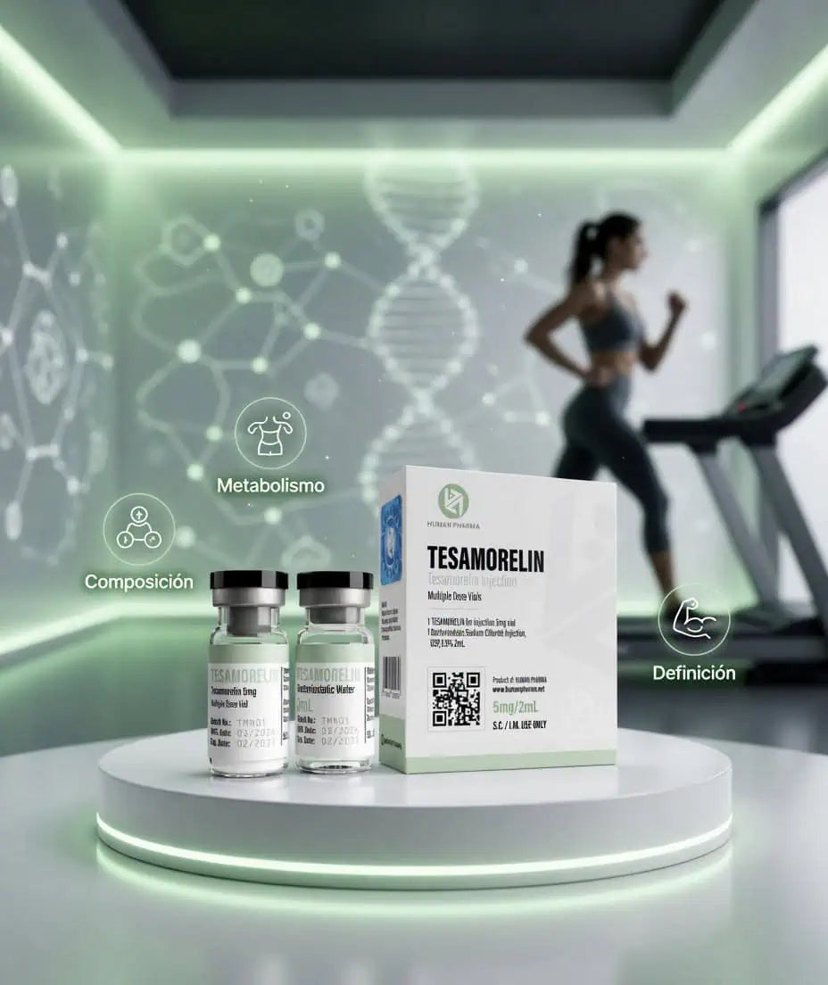 Tesamorelin Human Pharma 5mg | Elimina La Grasa Que La Dieta No Toca