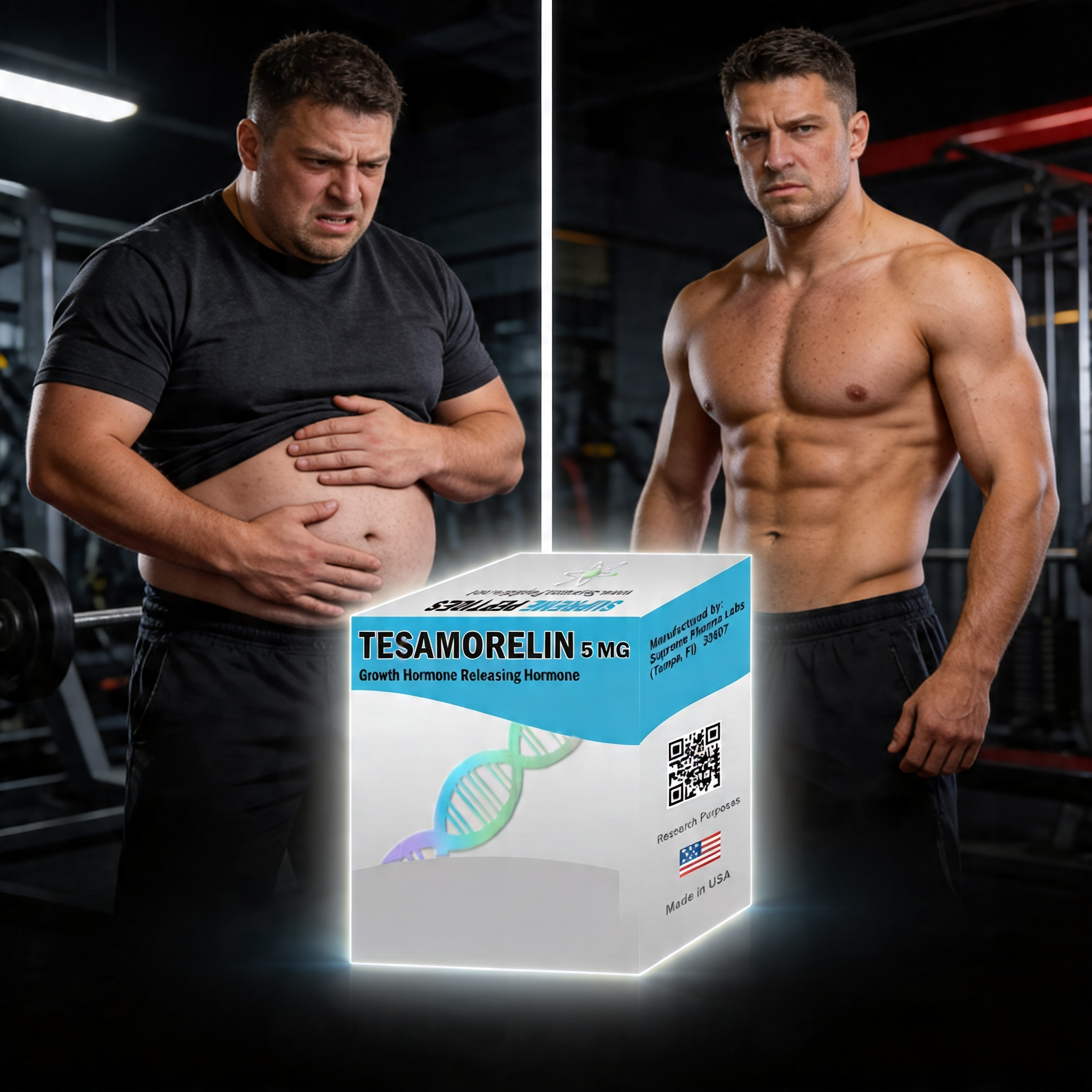 Tesamorelin Supreme Peptides 5 Mg Quemar Grasa Abdominal