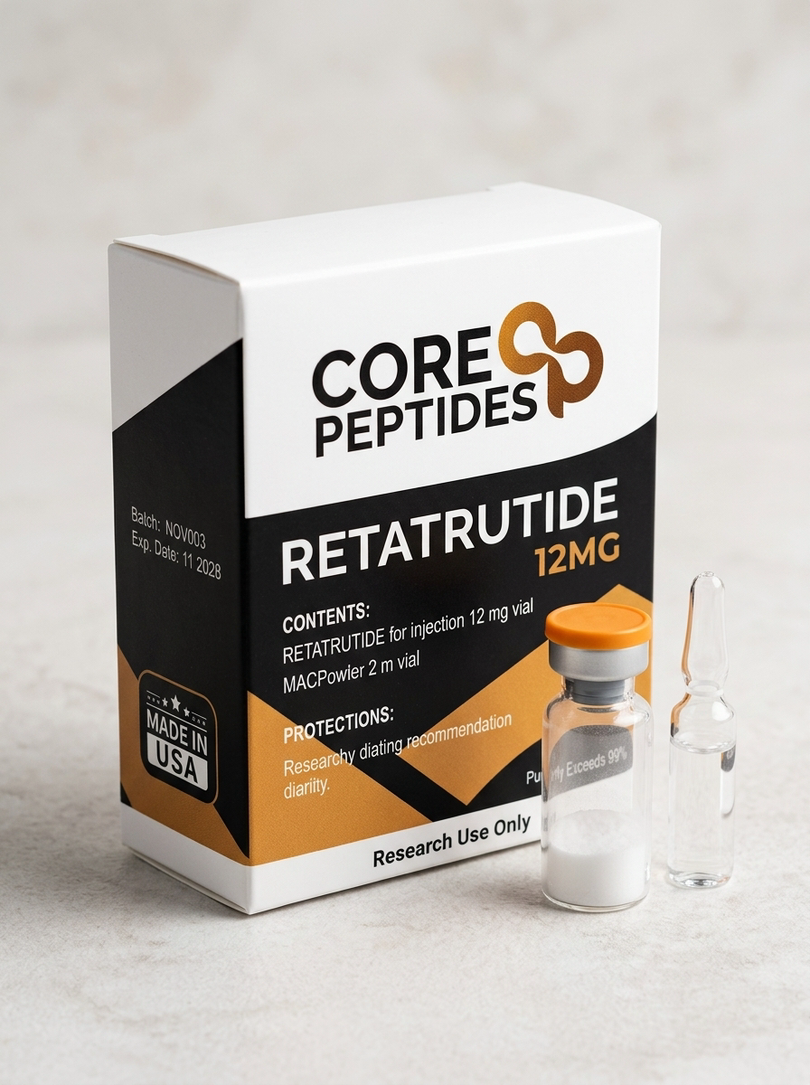 Retatrutida Core Peptides 12 Mg Quema De Grasa Extrema