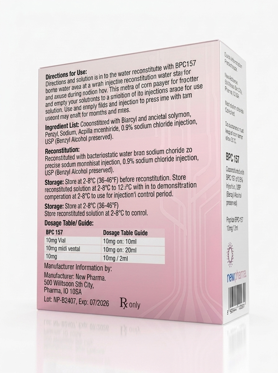BPC-157 New Pharma 10 Mg Recuperacion Tisular