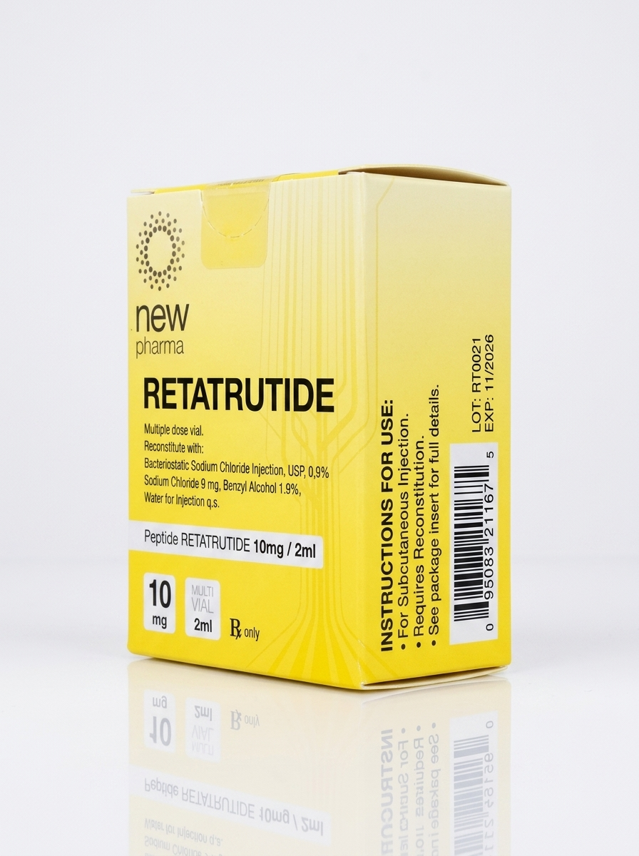Retatrutide New Pharma 10mg | El Triple Quemador Que Supera a Ozempic