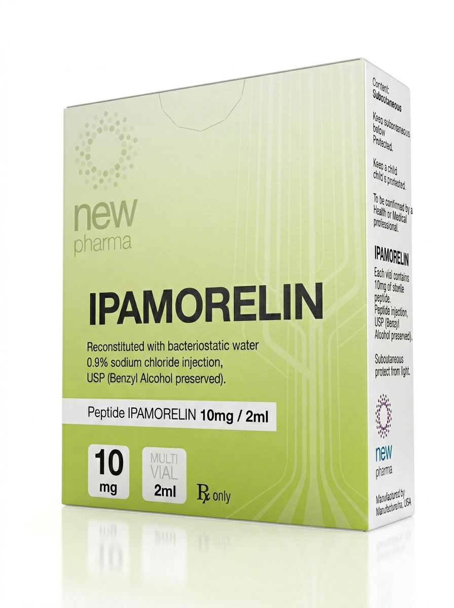 Ipamorelin New Pharma 10mg | Crece Sin Retención y Sin Efectos