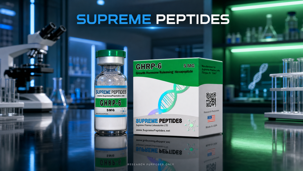 GHRP-6 Supreme Peptides 5mg | Hambre Real Para Crecer en Serio
