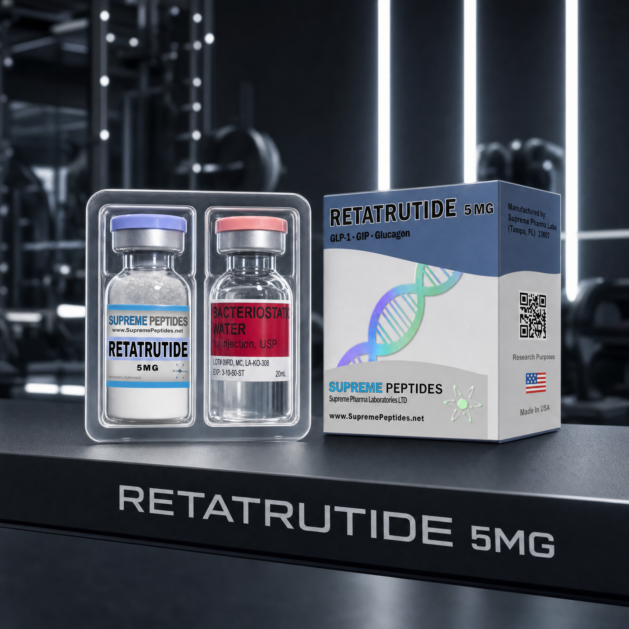 Retatrutida Supreme Peptides 5 Mg Control Metabolico
