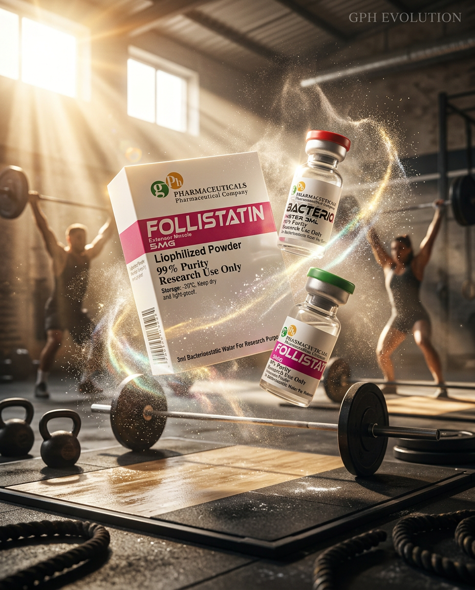 Follistatin GPh Pharmaceuticals 5mg | 5x Más — Quítale El Freno a Tu Músculo