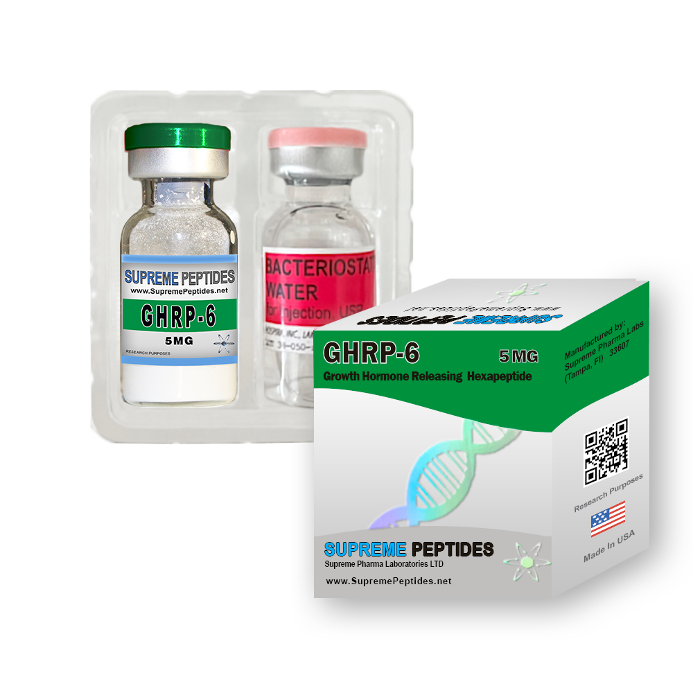 GHRP-6 Supreme Peptides 5mg | Hambre Real Para Crecer en Serio